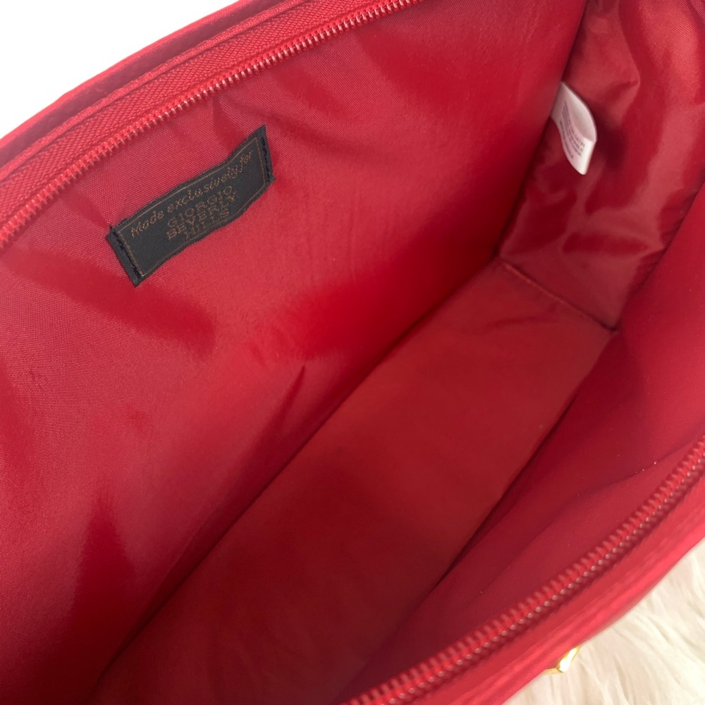 Giorgio Beverly Hills cosmetic/clutch bag red/gold - Picture 7 of 11